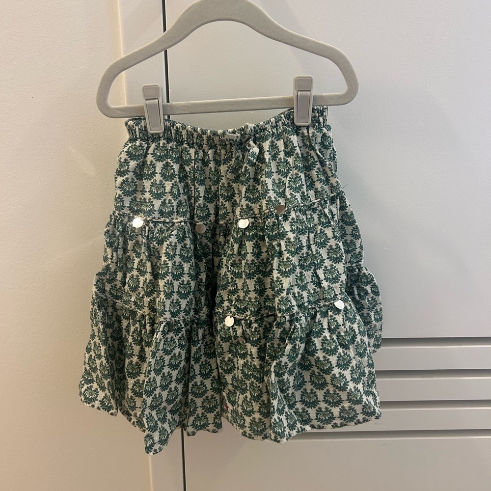 Pink Chicken Girls Allie Green and White Skirt Size 12–$5 shipping